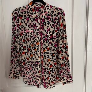 Chico's Vibrant Animal Print Button-Down Shirt